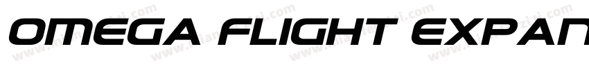 Omega Flight Expanded Italic字体转换